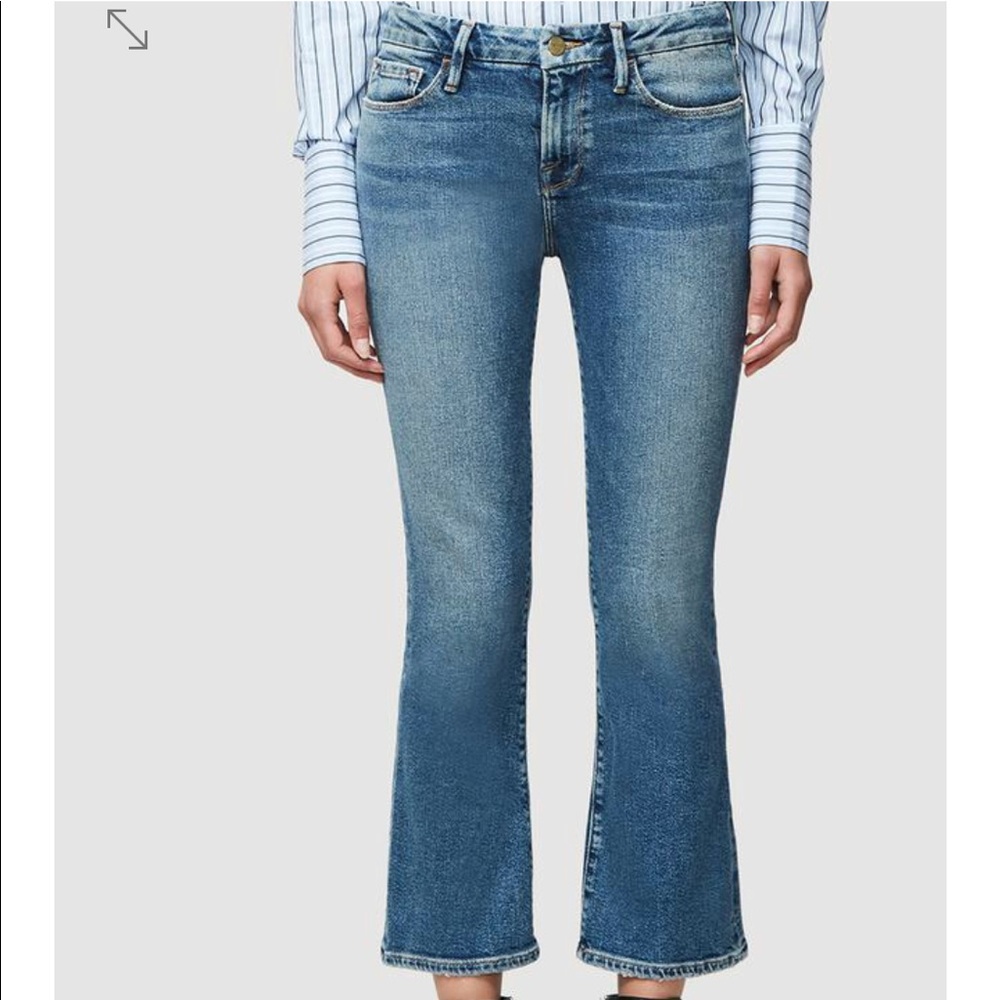 Frame le crop mini boot sz 28 jean